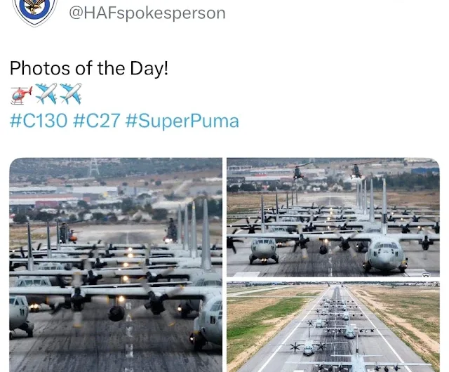 Το ΓΕΑ διέγραψε ανάρτηση στο τουίτερ (X) μετά απο διαμαρτυρίες της τουρκίας