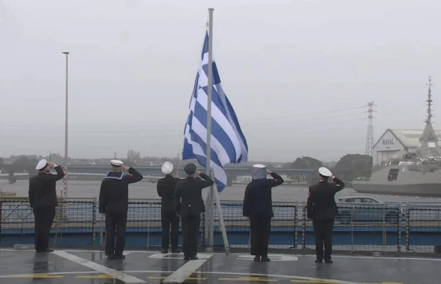 Ιστορική στιγμή η παράδοση της φρεγάτας “Κίμων”