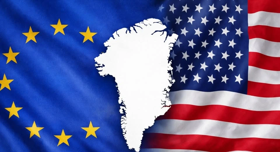 Σημαία ΕΕ και ΗΠΑ