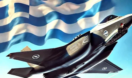 Ελληνική σημαία και F35