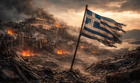 Ο Παρθενώνας κατεστραμένος