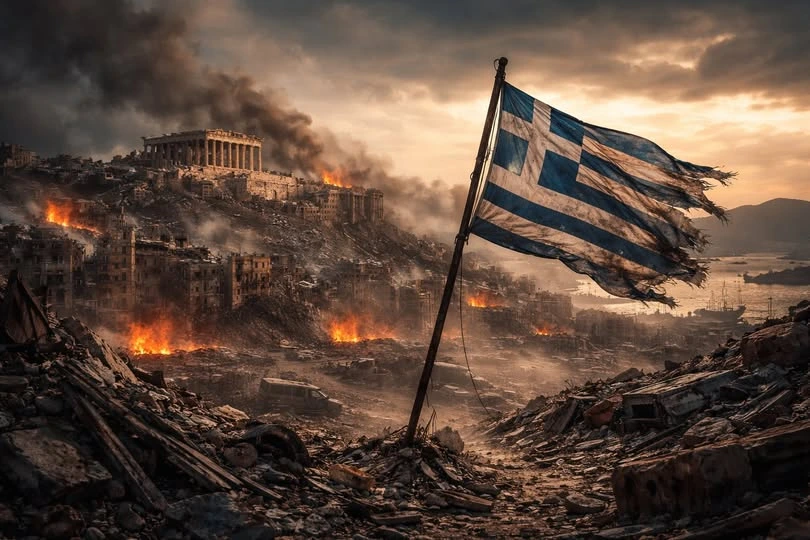 Η Στασιμότητα που Αποσταθεροποιεί: Πολιτική Αδράνεια στην Ελλάδα 1 Ο Παρθενώνας κατεστραμένος