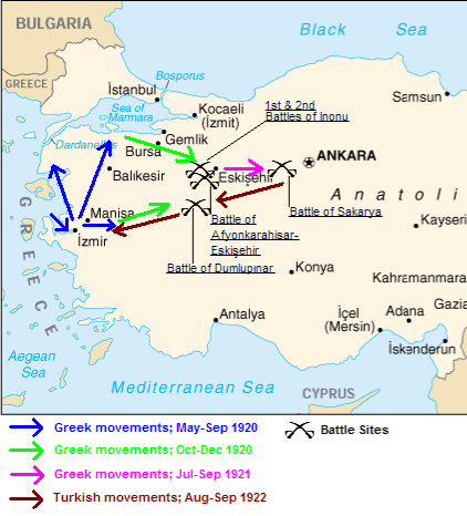 greco turkish war map