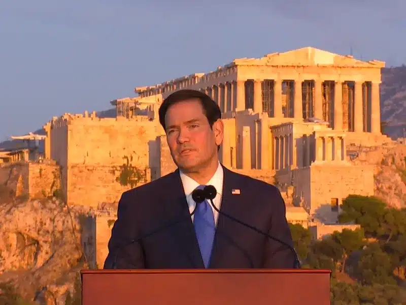 Η ομιλία του Μάρκο Ρούμπιο στην Πνύκα