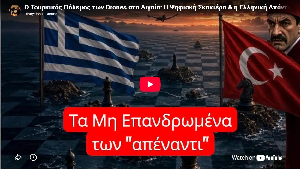 Ο Τουρκικός Πόλεμος των Drones στο Αιγαίο: Η Ψηφιακή Σκακιέρα & η Ελληνική Απάντηση